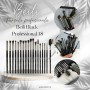 Set 18 pensule make-up Beili Black