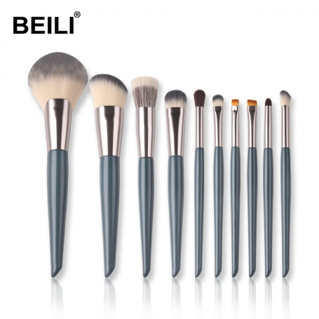 Set 10 pensule make-up Beili Grey Vegan