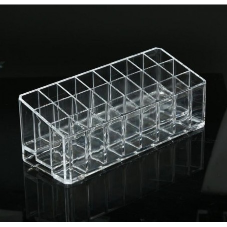 Organizator cosmetice transparent, 24 compartimente